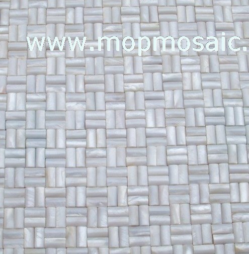 Pure white shell mosaic(3D Raise)