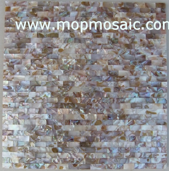 Seamless rainbow dapple color shell mosaic