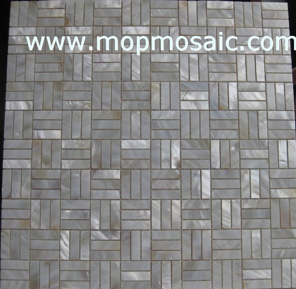 White shell mosaic,striangle angle shell mosaic