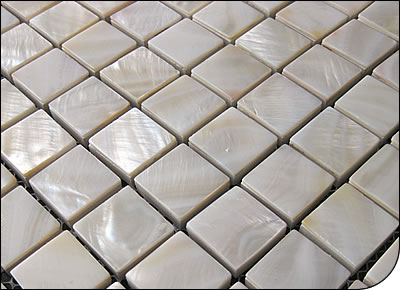 6MM thickness white shell mosaic