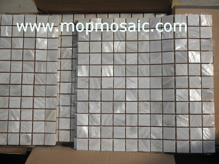6MM thickness white shell mosaic