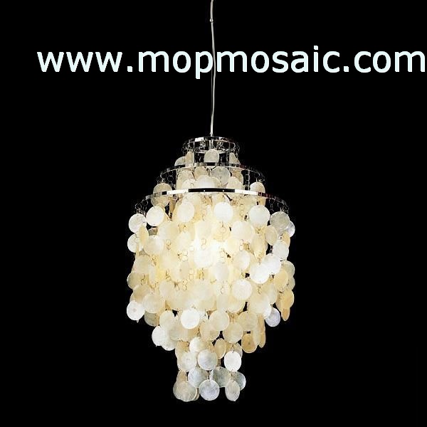 white White capiz shell chandelier accessory(Common and oil)