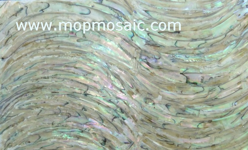 Abalone shell paper or shell laminate in ''S'' style