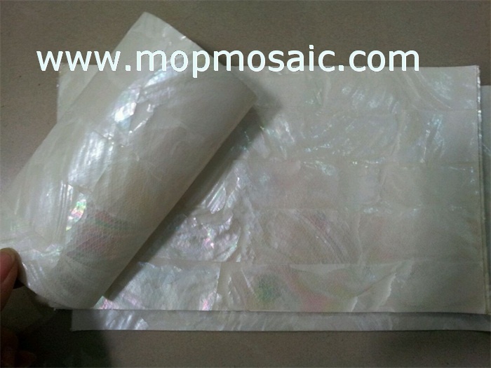 Flexible white freshwater shell paper