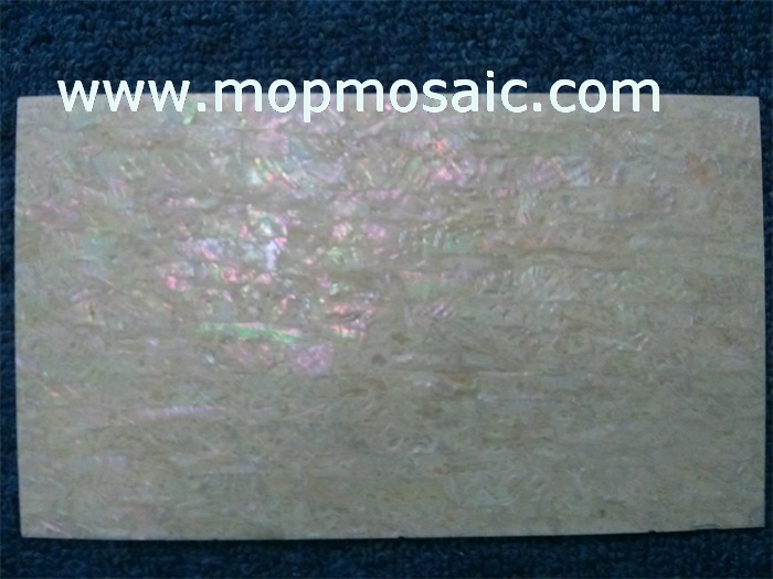 Coarse grained korean abalone shell laminate