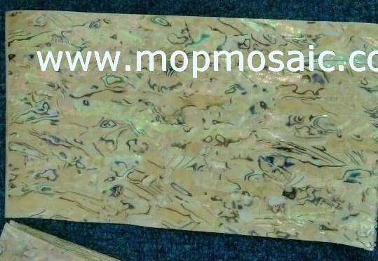 Flexible yellow abalone laminated sheet