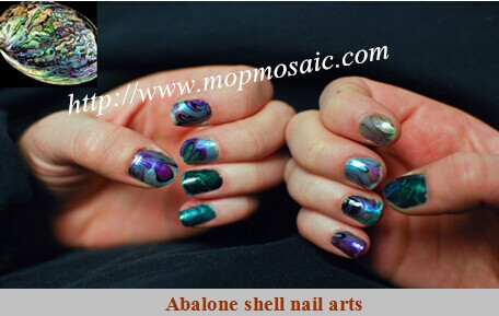 abalone shell nail arts