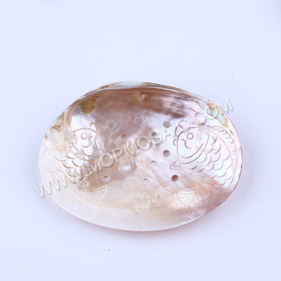 polished chinese freshwater raw shells for soap dishes