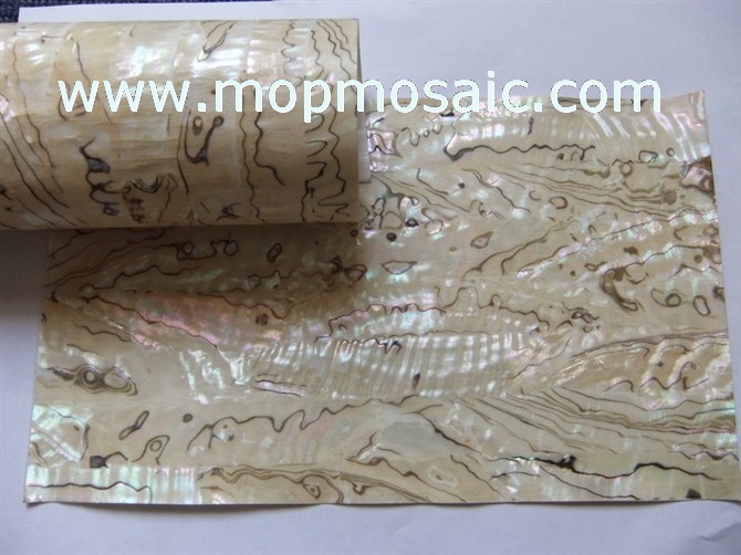 Transparent flexible Mexican abalone shell lamiante for fishing lures